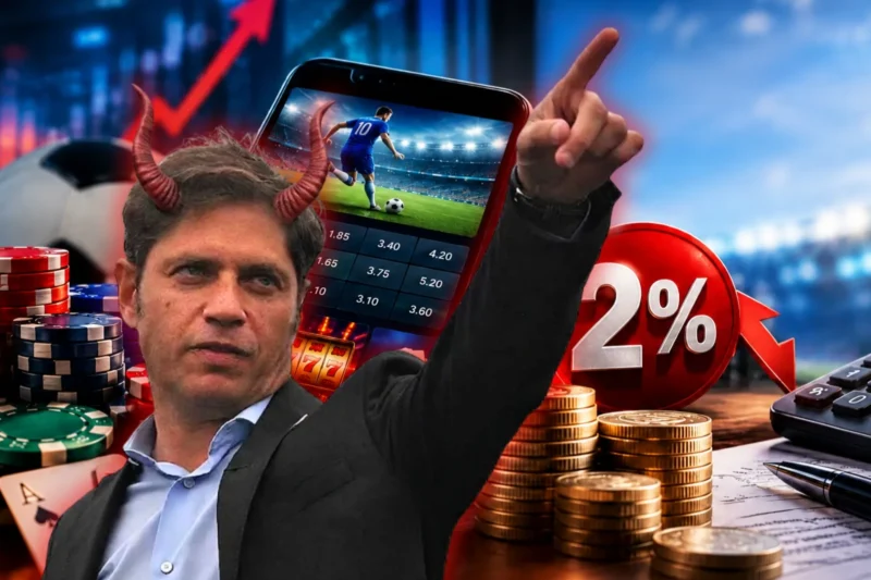 Axel Kicillof aumenta impuestos y aplicará un cobro del 2% sobre los premios de las apuestas online