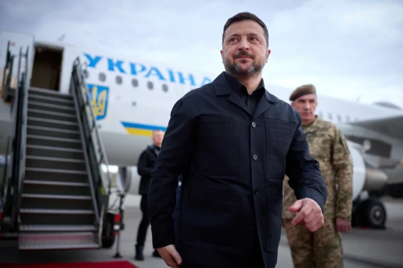El avión de Zelensky casi es alcanzado por un dron durante su viaje a Noruega
