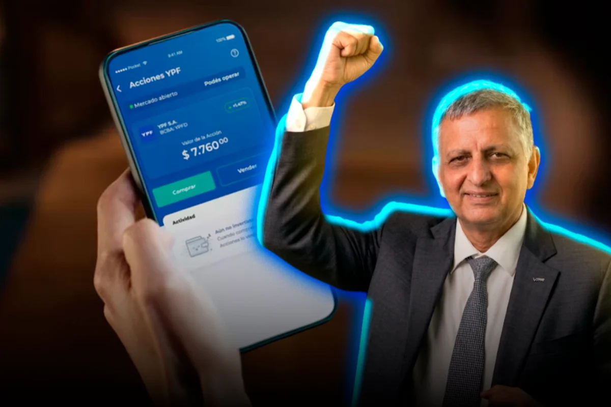 YPF ya vendió 550.000 acciones desde su app en apenas 15 dias