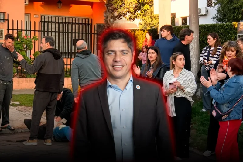 Vecinos de El Palomar marcharon contra la inseguridad de Kicillof tras balear a un padre frente a un colegio