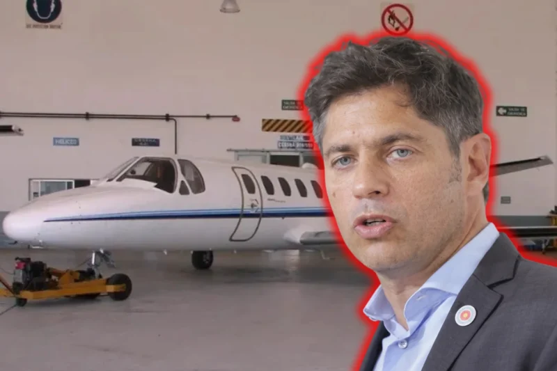 Kicillof gastará USD 3,3 millones en remodelar un jet oficial antes de la campaña 2027