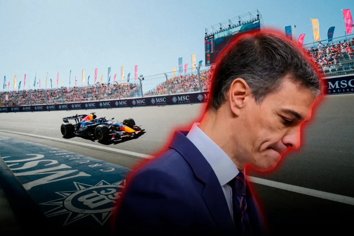 «Pedro Sánchez, Hijo de Puta»: cientos de españoles repudiaron al mandatario en el Gran Premio de F1