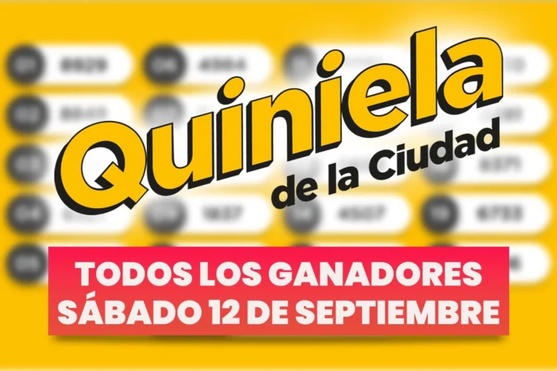 Quiniela Nacional: todos los números ganadores del sábado 12 de septiembre