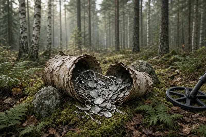 Hallan un tesoro de plata medieval en el sur de Finlandia