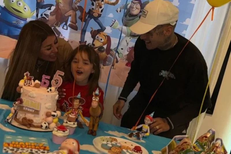 Tamara Báez y L-Gante se reencontraron en el cumpleaños de Jamaica