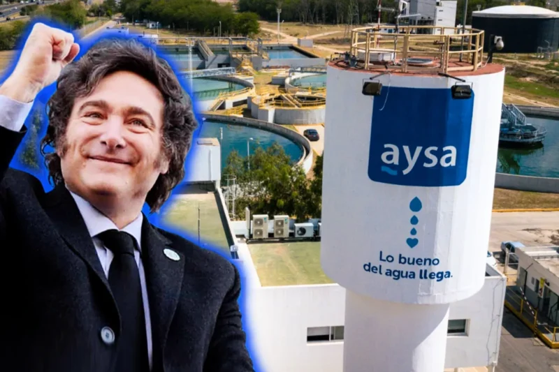 El Gobierno de Milei confirmó el avance de la privatización de AySA con una inversión de US$ 2.000 millones