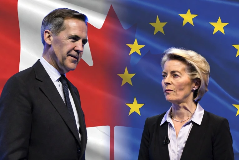Von der Leyen propuso que Canadá sea el primer miembro asociado de la Unión Europea