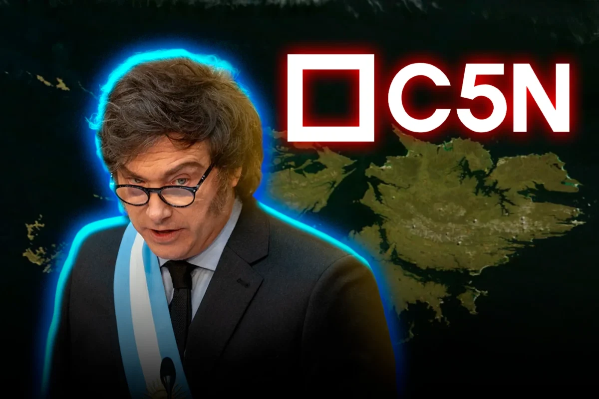 C5N compartió y respaldó una fake news contra Milei de los kelpers que usurpan Malvinas