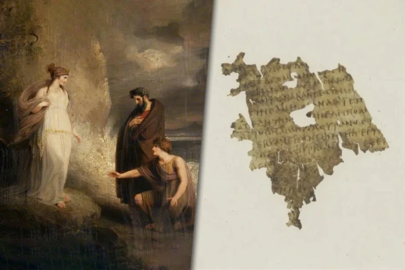 Encontraron un fragmento de ‘la Odisea’ de 1.700 años escondido entre páginas de un libro