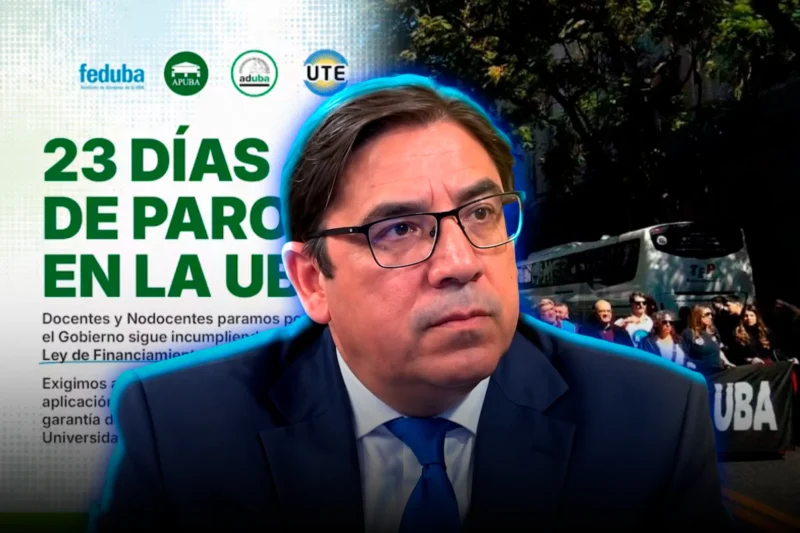 Alejandro Álvarez cruzó a los gremios por el paro de 23 días en la UBA: “No tengan de rehenes a los estudiantes”