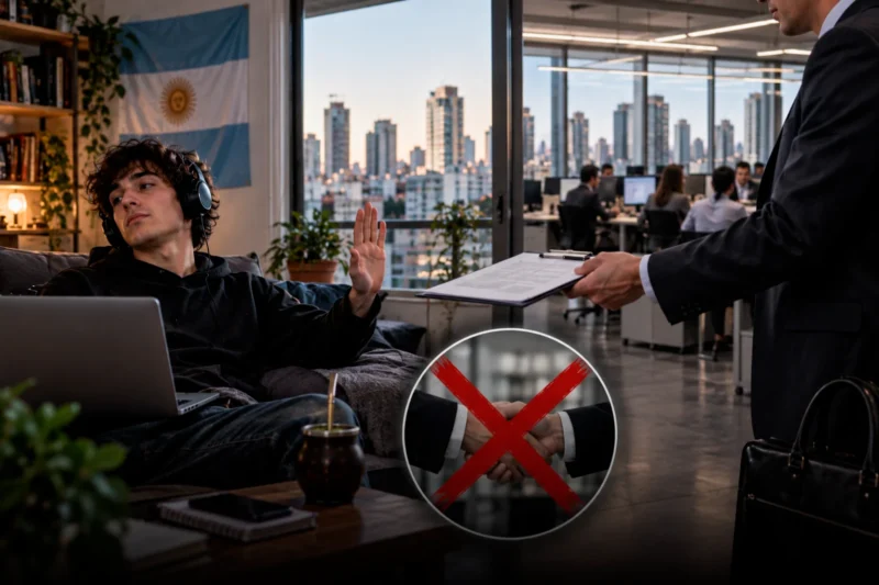 Casi la mitad de los trabajadores argentinos rechazó ofertas laborales por exigir presencialidad