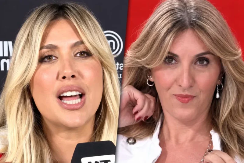 Wanda Nara pensó que el micrófono estaba apagado e insultó a una periodista en vivo: “Esta pelo…”
