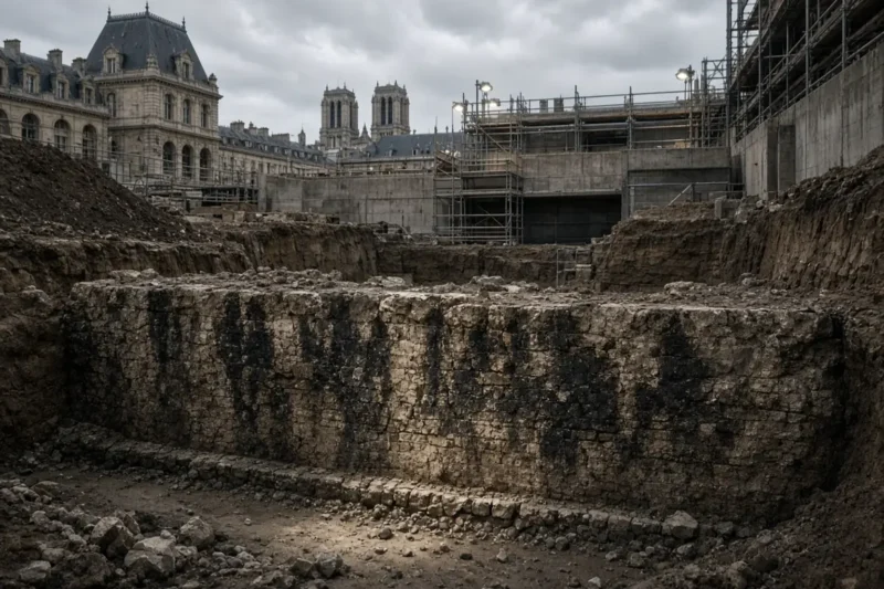 Hallan en París un muro antiguo que podría ser de la Lutetia de los parisii