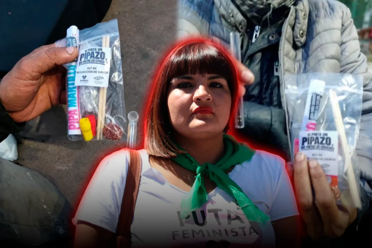 Organizaciones kirchneristas repartieron kits para que la gente se drogue en Constitución