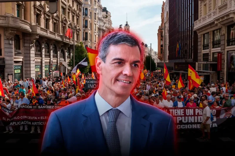 Miles de españoles marcharon en Madrid en apoyo a Ceuta y contra la gestión migratoria de Pedro Sánchez