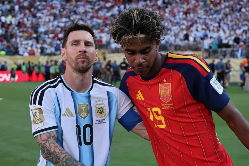 Lamine Yamal reveló qué le dijo a Lionel Messi tras la final del Mundial