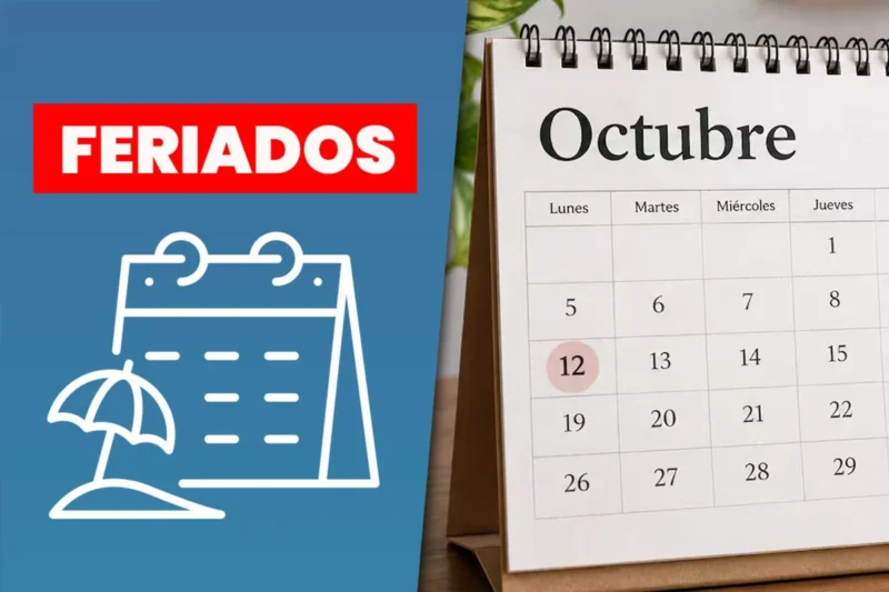 Feriados de octubre 2026: cuándo será el próximo fin de semana largo