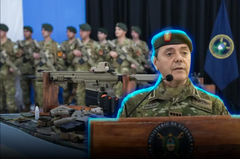 El Gobierno de Milei presentó los nuevos fusiles israelíes ARAD para reemplazar al histórico FAL
