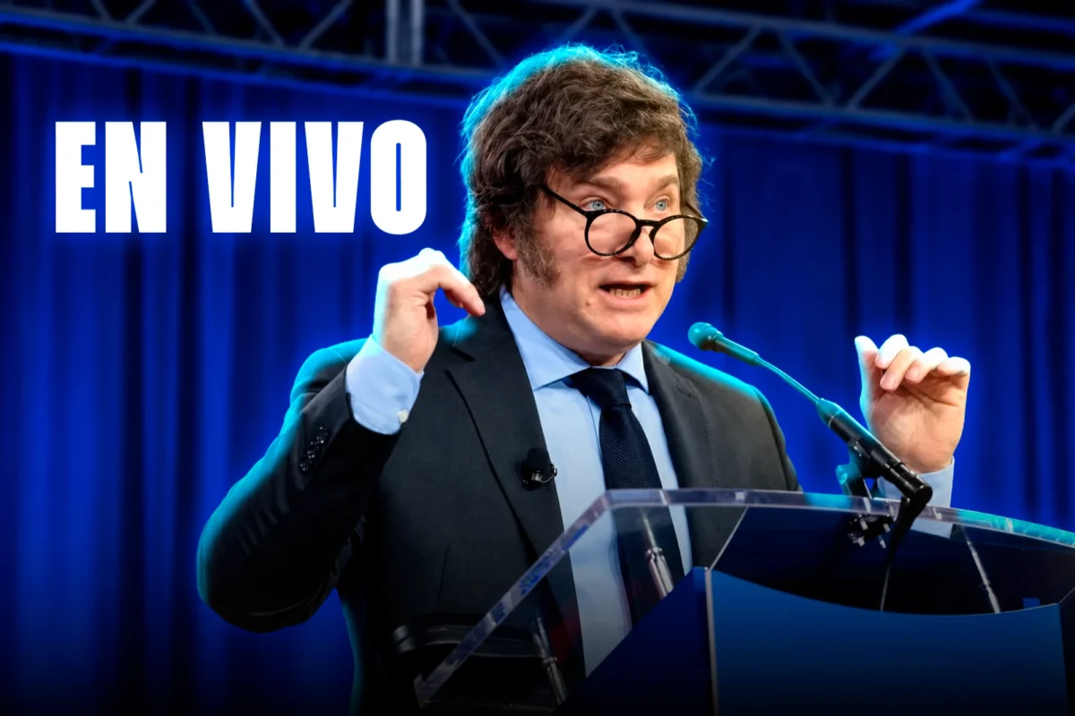 El Presidente Javier Milei brinda un discurso en el Coloquio IDEA 2026