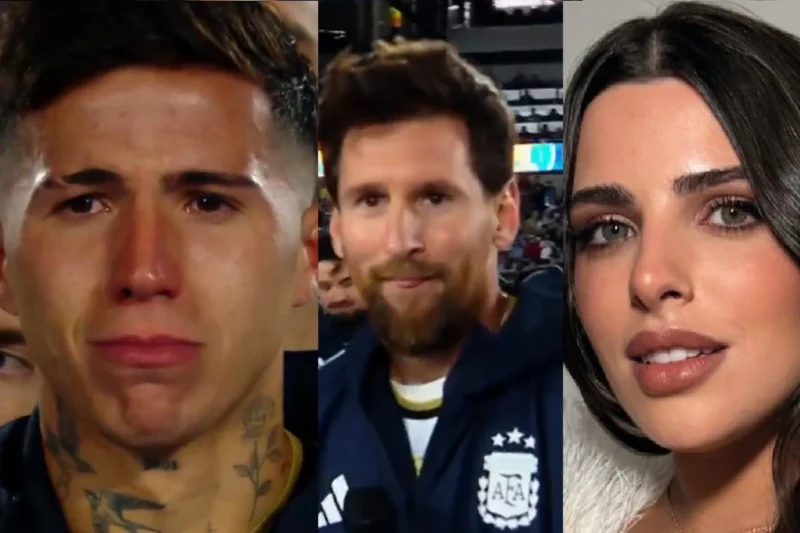 Valentina Cervantes habló del llanto de Enzo Fernández en la despedida de Lionel Messi