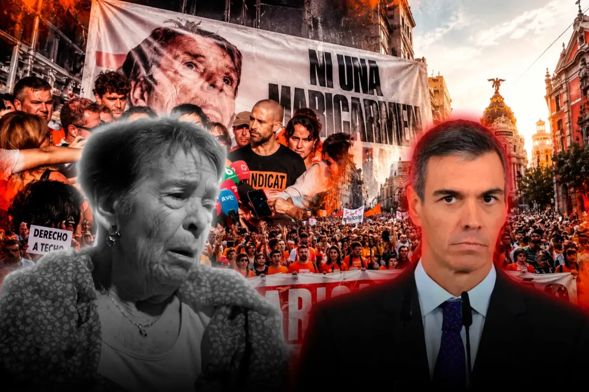 Murió Maricarmen: la mujer que fue utilizada por la izquierda en España para promover las protestas por la vivienda