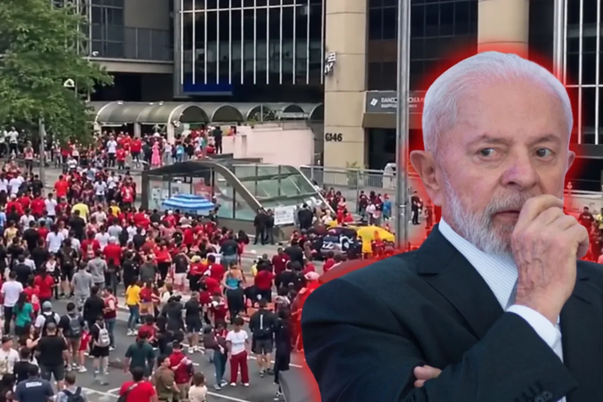 Militantes comunistas destruyeron las calles de São Paulo en apoyo al dictador Lula Da Silva