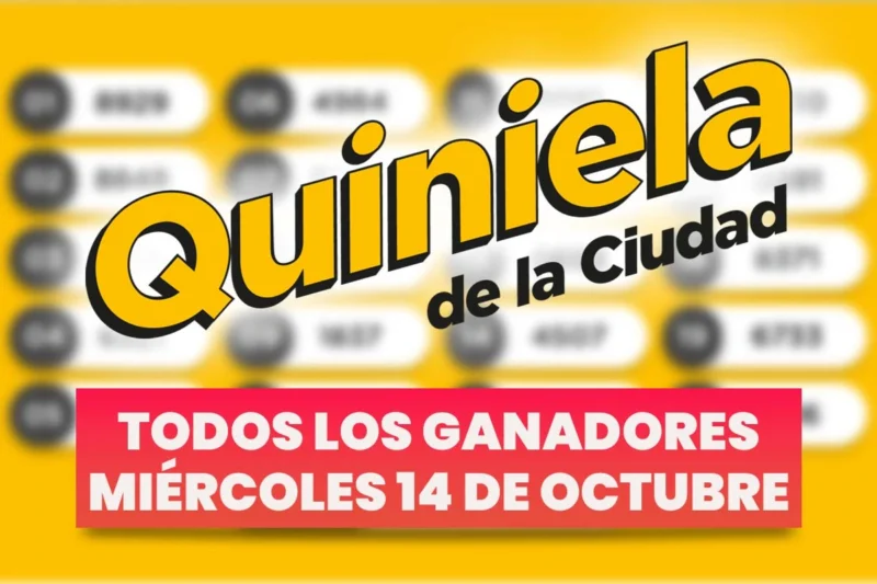 Quiniela Nacional: todos los números ganadores del miércoles 14 de octubre