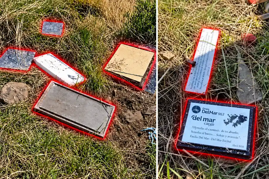 Revelaron imágenes de vandalismo contra las tumbas de argentinos en el cementerio de Darwin en Malvinas