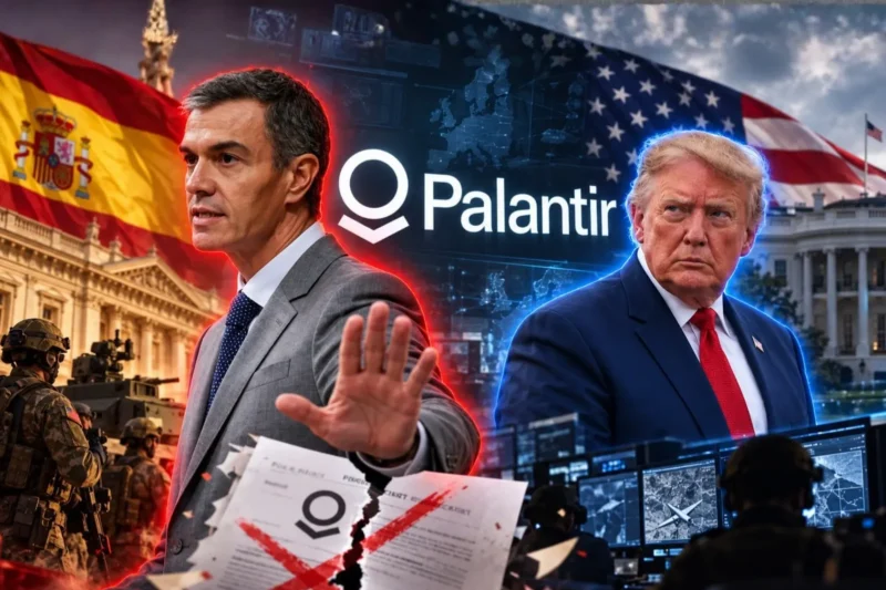 Pedro Sánchez ordenó bajar el contrato de Palantir con las Fuerzas Armadas de España por su cercanía con Trump