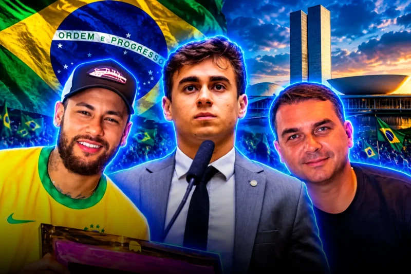 Neymar Jr. respaldó a Flávio Bolsonaro para el balotaje junto con el derechista Nikolas Ferreira