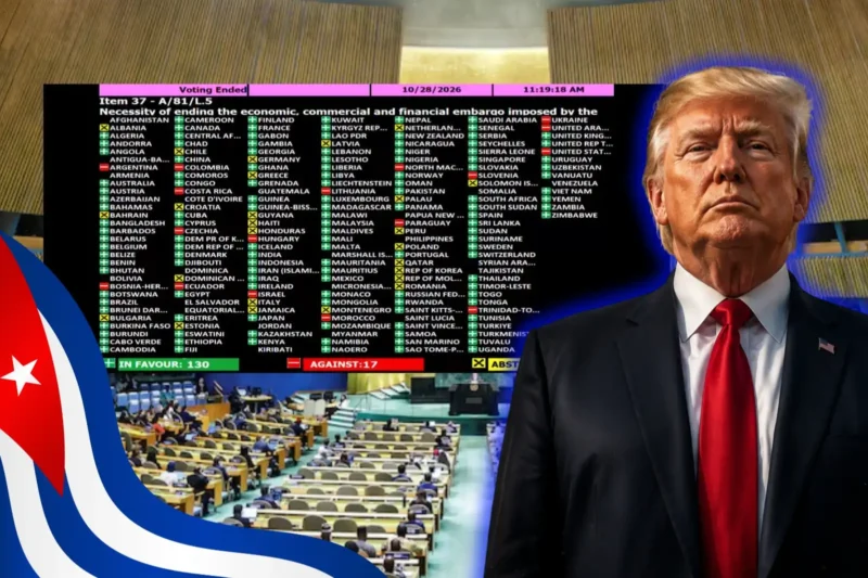 El régimen cubano pierde el apoyo de países occidentales en la votación de la ONU